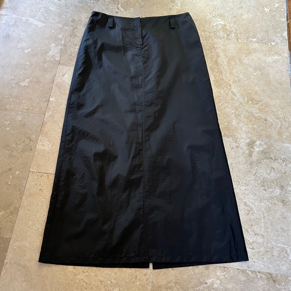 Parallel Straight Maxi Skirt in Black Color, Slit at Back, Size 12 ( fits 10)